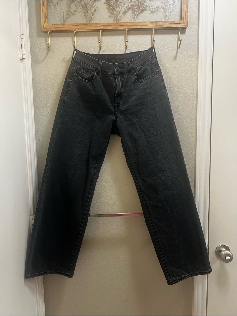 American Eagle Outfitters Black stovepipe jeans